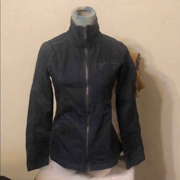 Prana full zip denim jacket XS (2038) - Picture 1 of 8